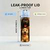 1PC Multi Breed Dog Group Pet Pattern 750ml Color Plastic Sports Water Bottle Leakproof Flip Straw Lid Suitable for Sports Office Home Use