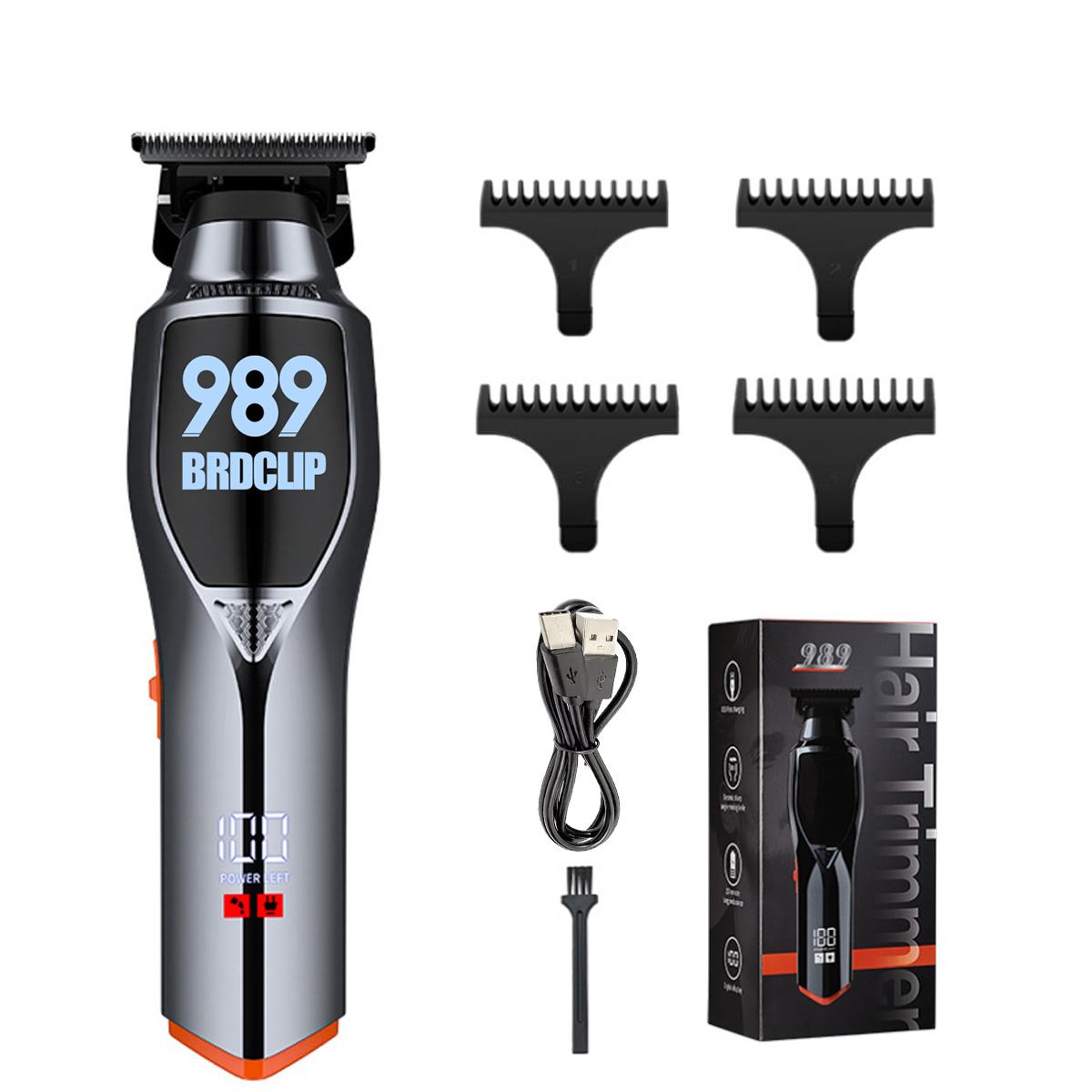 

Профессиональный домашний электрический беспроводной триммер для волос BRDCLIP, триммер для лысых волос BRD989, мужская парикмахерская машинка