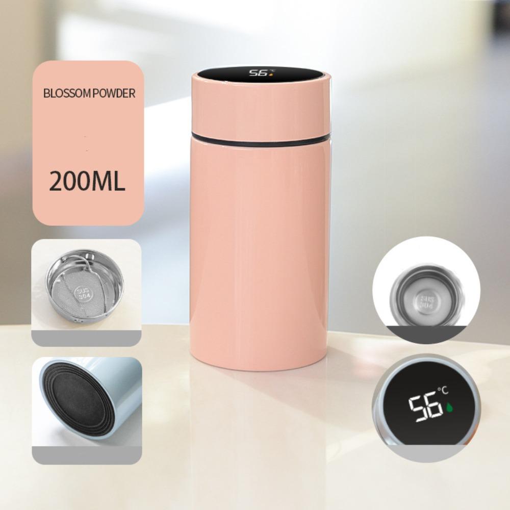 Stainless Steel Smart Thermal Cup Leak-proof Insulated Water Bottle Fashion Pocket Flask