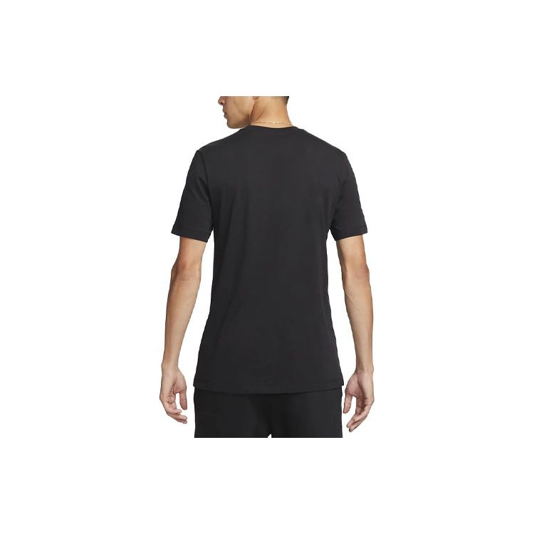 Nike Logo Print Loose Short Sleeve T-Shirt Men Tops Black FD1084-010