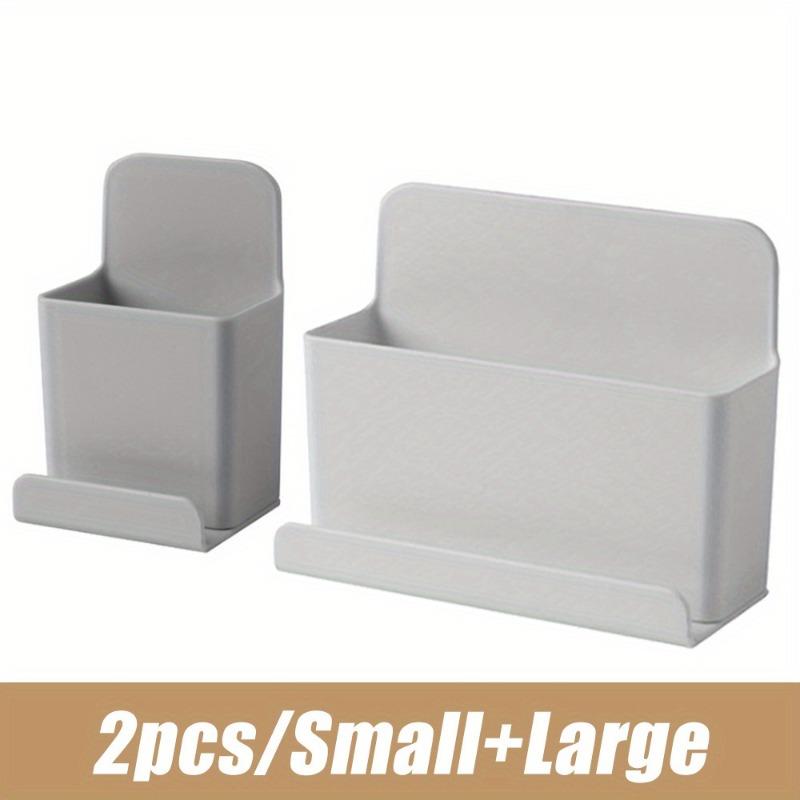 Wall Mounted Remote Control and Mobile Phone Storage Box Air Conditioner Stand Holder Rack Multi-functional Organization