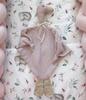 Handmade muslin goose cuddly toy (powder pink)