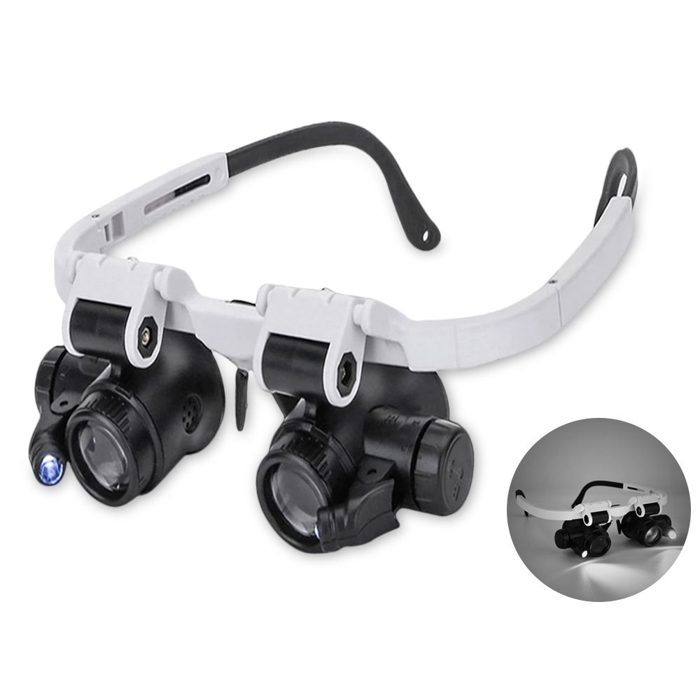 Repairing for Jewelry Appreciation Light Lens Barrel Magnifier Magnifying Glass Microscope Loupe