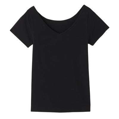 Atsugi Yuragini Innerwear with Naturally Derived Temperature Regulating 47450HK 2-Sleeve 2-Way Neck, Innerwear,