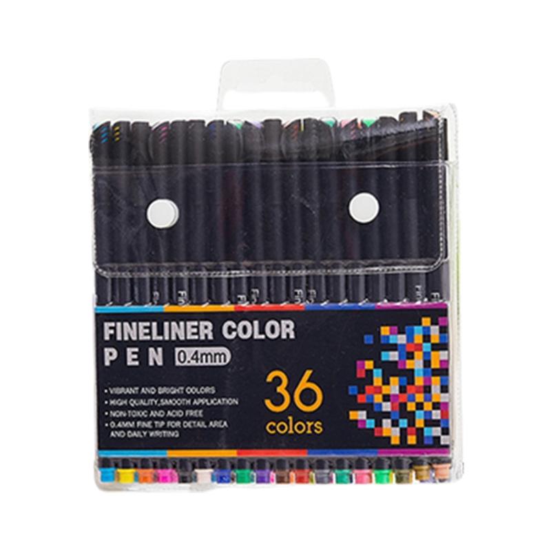 Multicolored Gel Pen Assorted Color Journaling Pen Colorful Drawing Pen 0.4MM Needle Tip for Writing Journaling Noting