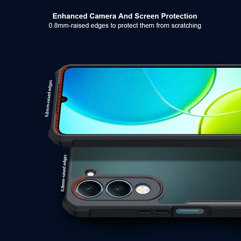 XUNDD For Vivo Y29s 5G/Y04 4G Case Dropproof TPU+Acrylic Clear Back Phone Cover