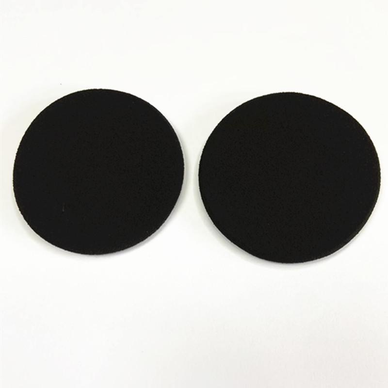 Black Dual-Use Makeup Sponge: 6CM Round Latex Puff for Dry/Wet Application of BB Cream, Foundation, Liquid, and Powder.