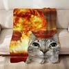 Kawaii Abstrakt lustig Sigma Meme Ägypten Katze Flanell weich warm Plüschdecke Sofa Wohnzimmer Haustier hogar Bett Geschenk Zuhause Auto tragbar