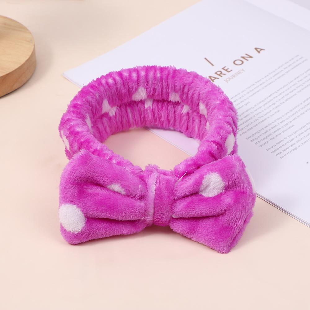 

Korean Style Cute Bow Makeup Hairband for Girls