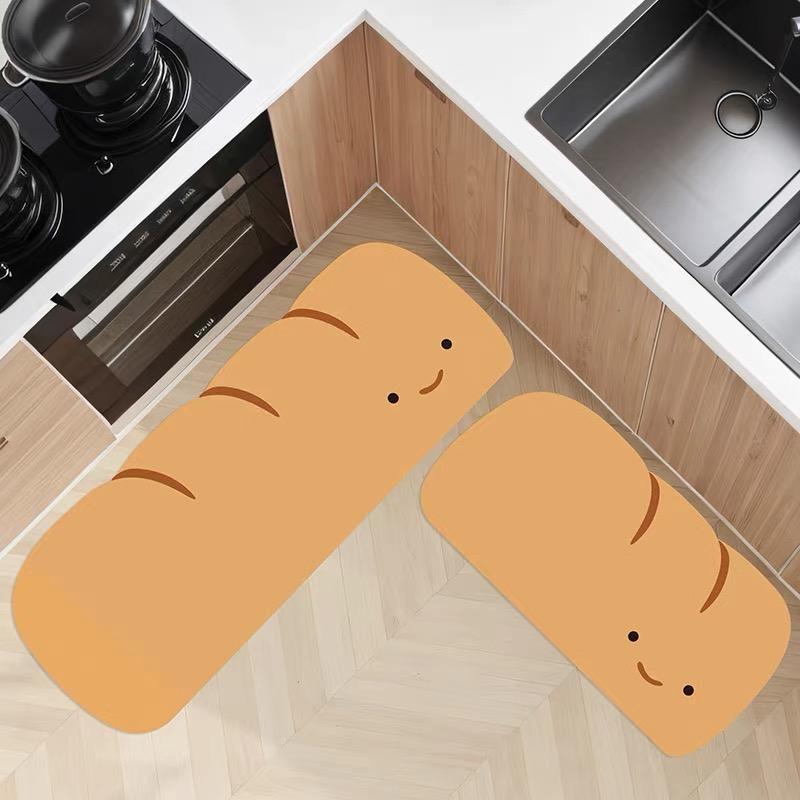 Simple Cute Small Mushroom Diatom Mud Carpet Home Kitchen Toilet Absorbent Easy To Take Care Of The Mat Home Decoration