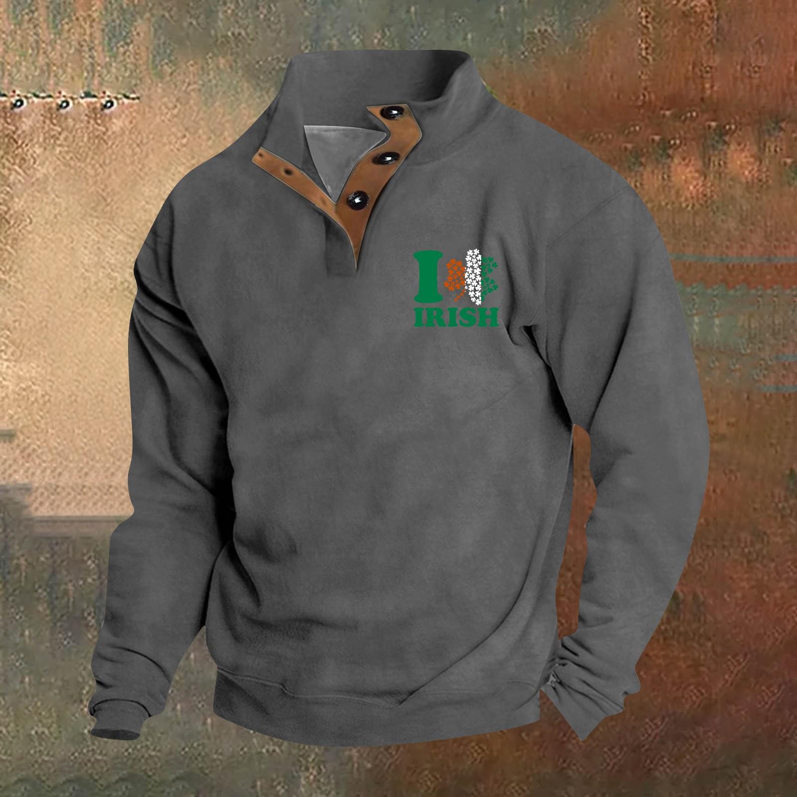 

Мужской круглый вырез с длинным рукавом, пуловер с принтом ко Дню святого Валентина, парная толстовка XL