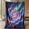Bayern Munich Theme Blanket Soft Flannel Blanket Plush Throw Blanket Cozy Sofa Bed Blanket for Home Decor