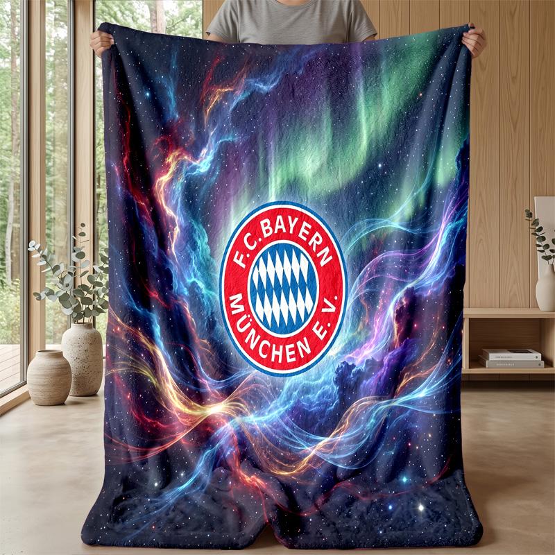 Bayern Munich Theme Blanket Soft Flannel Blanket Plush Throw Blanket Cozy Sofa Bed Blanket for Home Decor
