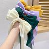 Elegant Fabric Bow Tie Hair Clip, Solid Color Duck Bill Long Streamer Hair Accessory, Single Piece Sweet Style Hairpin for Women