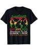 Short Sleeve Crew Neck Cotton T Shirt in Black, Afrocentric Style, for All Seasons, Casual Scenes, Juneteenth, UnisexA Summer Essential Item, a Perfec