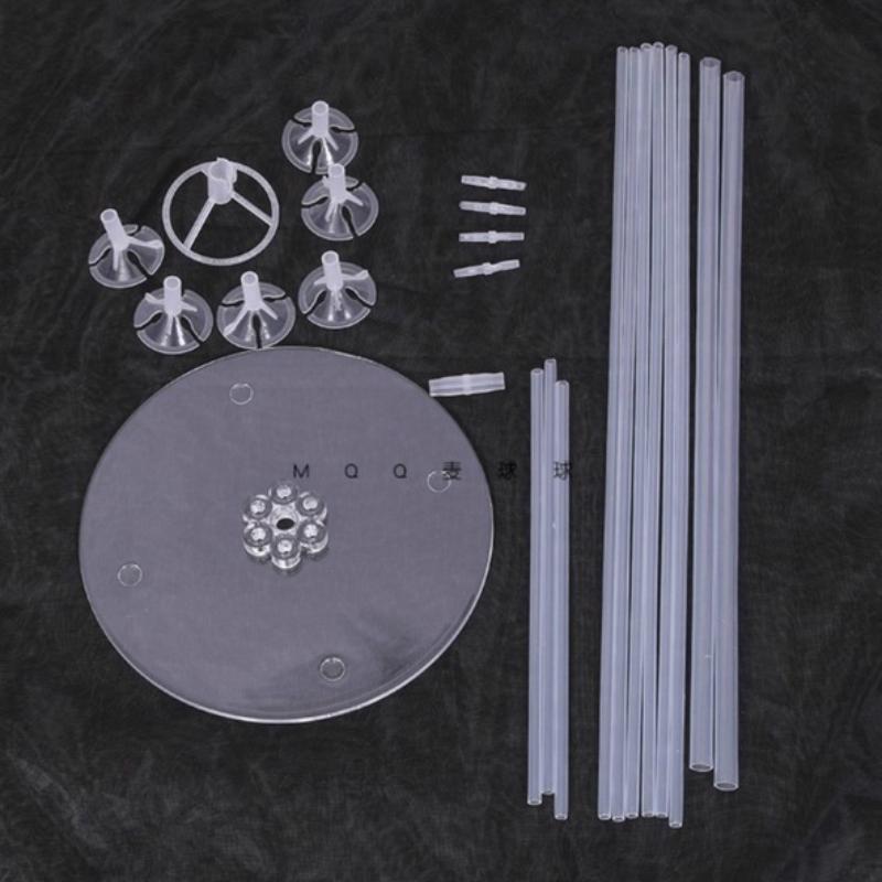 

Тримач повітряних куль Основа колони Підставка для повітряних куль Прозора пластикова паличка для повітряних куль Прикраса для вечірки до дня народження 1 set