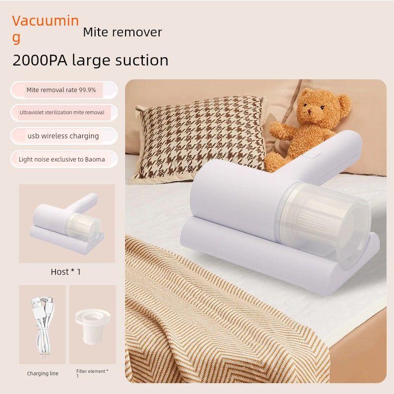 

Dust Removal Mites Instrument Wireless Earphone For Home Bed Mite-Removal Small Vacuum Cleaner Bed Dust Removal Fantastic Mite Removal Product White electric mite remover