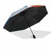 1pc Soccer Ball Splash Art Umbrella with Plastic Handle,Suitable for All Seasons Home Travel Outdoor UmbrellaDD450