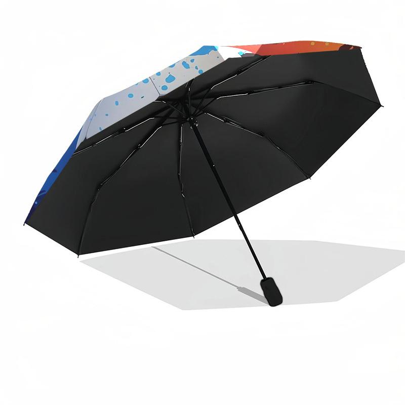 1pc Soccer Ball Splash Art Umbrella with Plastic Handle,Suitable for All Seasons Home Travel Outdoor UmbrellaDD450