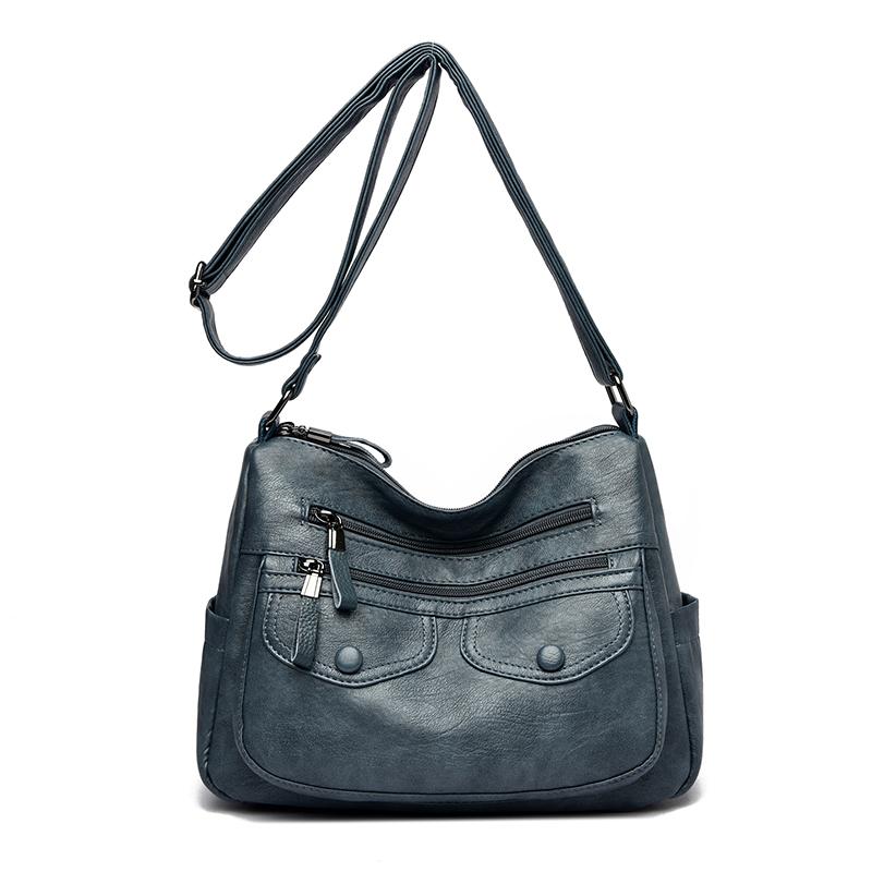 תיק צד נשים רטרו, תיק כתף לנשים, תיק נשים יומיומי מעור PU רך, מתאים לשימוש יומיומי, קניות, נסיעות לעבודה