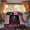 Happy Birthday Daughter Customize Your Name Rv Blanket Comfortable Soft Lightweight Multipurpose Blanket For Travel Camping Picnics Sofas Rvs Beds