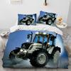 Set Biancheria da Letto Trapunta Serie Trattori Camion Auto 3D Copripiumino Set Letto Coperta Trapunta Federa Matrimoniale Regina Letto Bambini 3D