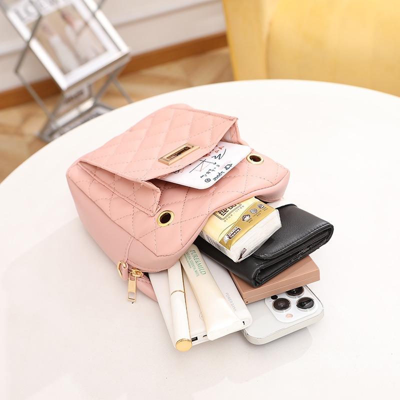 Embroidered horizontal mobile phone bag oblique span bag summer new women's clutch bag simple shoulder bag
