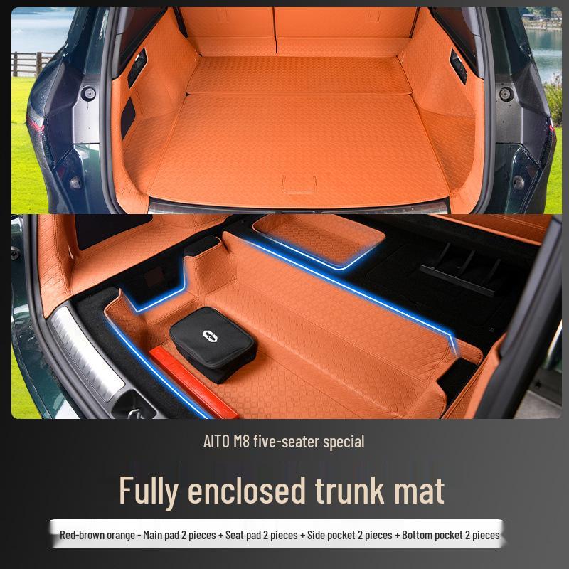 AITO M8 Trunk Mat - Full Coverage for 5/6-Seaters, Compatible with 25 Models