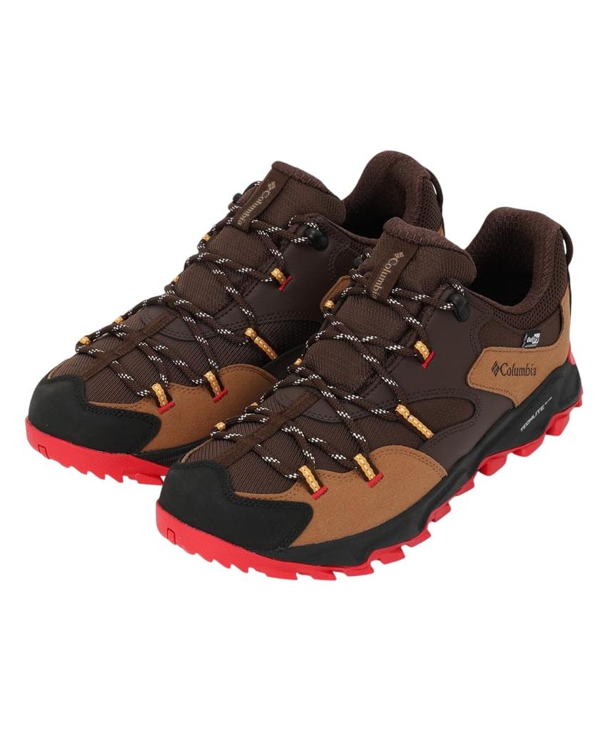 Columbia Saber Six Low Outdry Hiking Size Red Spark Men's Shoes, 26.5cm, Bark,