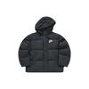 Letter Logo Printed Hooded Sports Warm Loose Jacket Down Coat Women Jackets Black T11W342911ABK