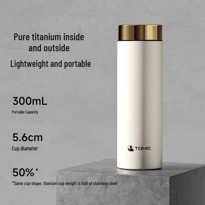 

TOMIC Pure Titanium Thermos Bottle 300ml