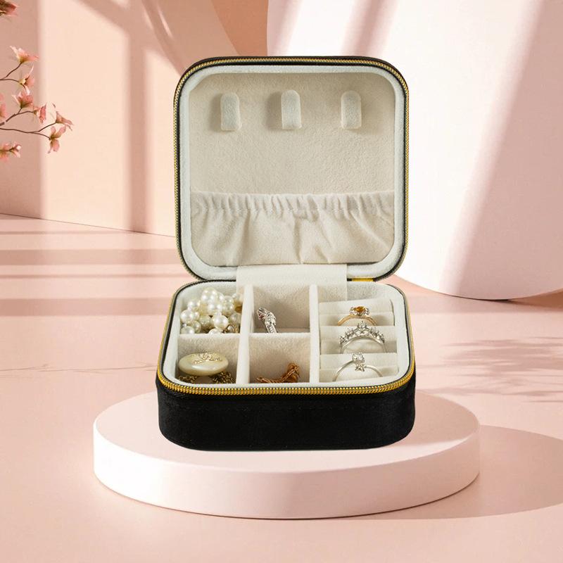 Portable Jewelry Box European Princess Travel Korean Hand Jewelry Jewelry Bag Earrings Ring Small Storage Box