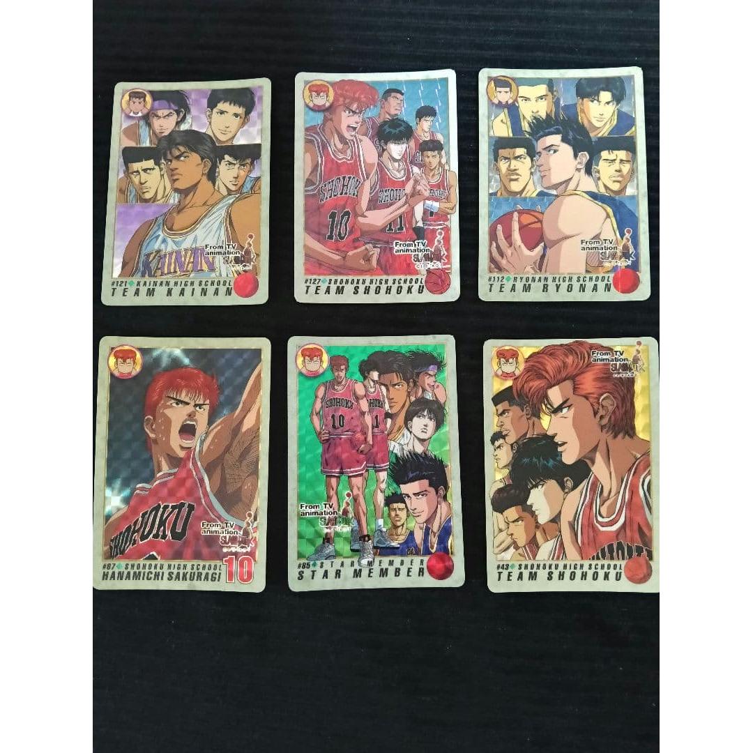 Used Slam Dunk Carddass 6 pieces set