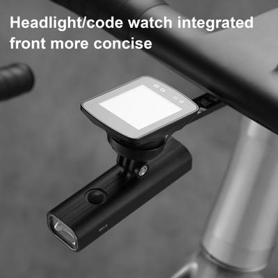 Supporto anteriore per bici in lega di alluminio con base sostituibile per computer da bici Supporto anteriore per bici integrato regolabile per Garmin Edge