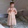 Dziewczęca koronkowa sukienka księżniczki na wiosnę 2025: Słodka długa spódnica dla małych dziewczynek