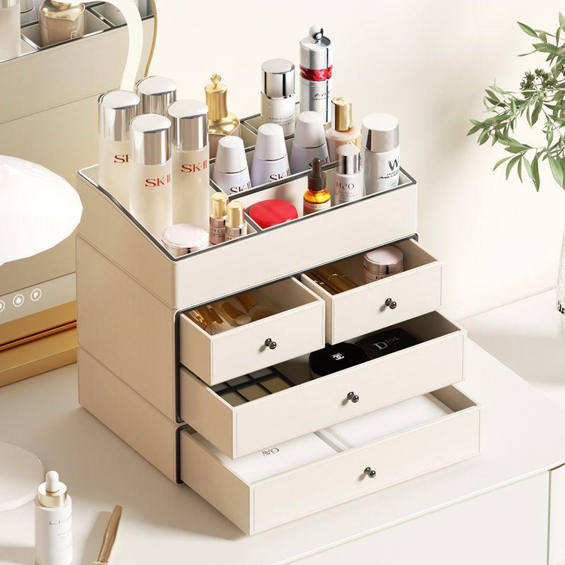 Makeup Organizer Box Division Desk Cosmetics Boxes Skincare Drawer Type Vanity Organization Box Dressing Table Storage Boxes