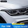 Car Headlight Protective Tint Film Smoke Black Transparent TPU Sticker For Volkswagen VW Tiguan R Line Facelift