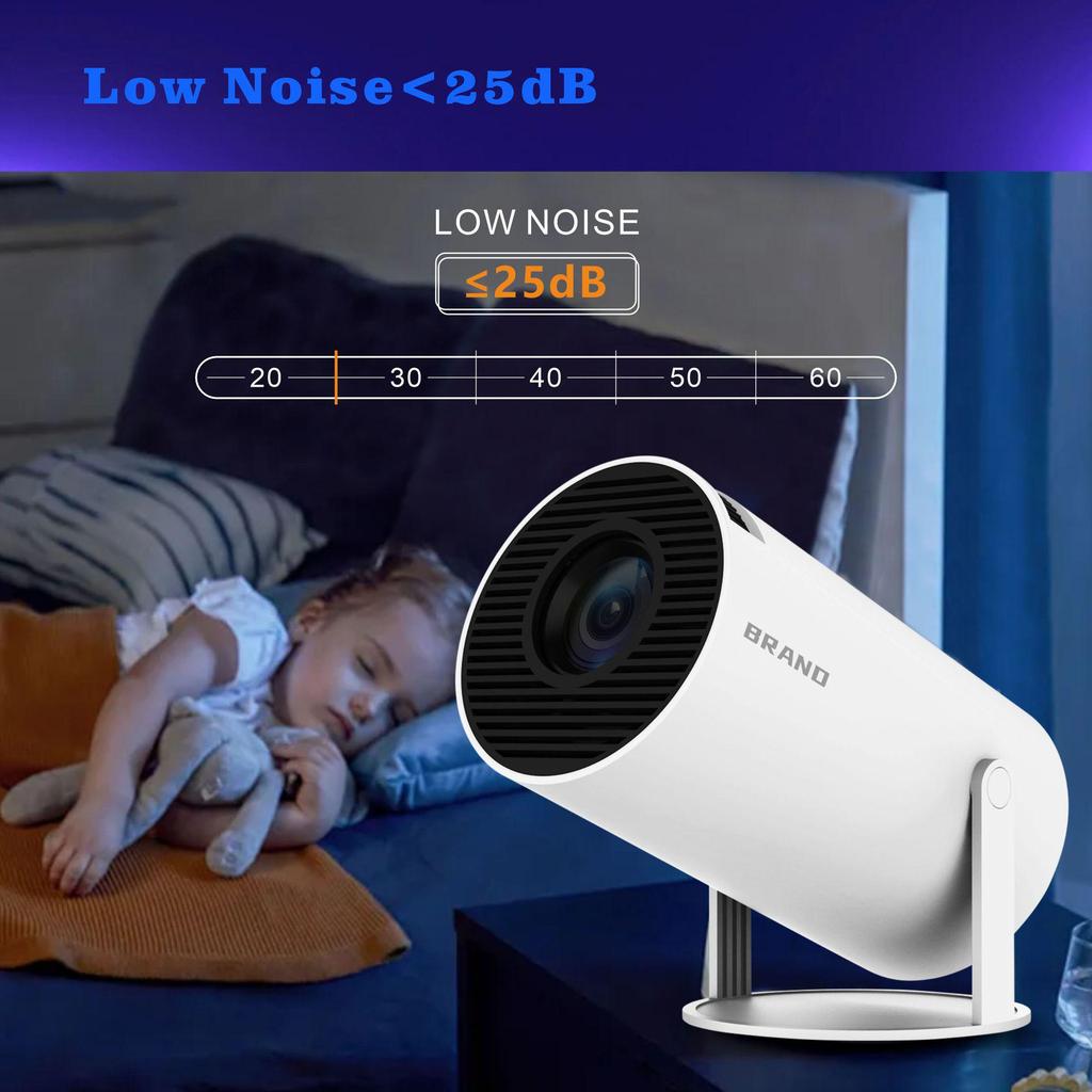 HY300 Pro 4K Smart Android Projector: Wireless Home Theater with Android 13 and Screen Mirroring