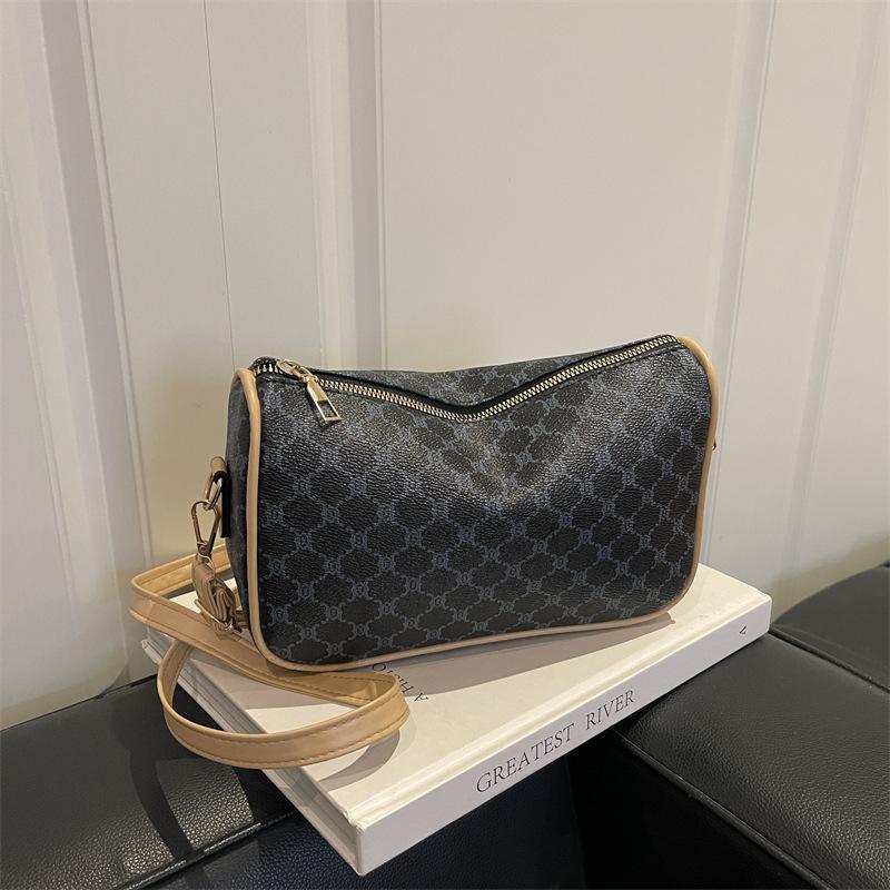 Sac taie d'oreiller imprimé - sac à bandoulière unique élégant, polyvalent, simple et décontracté