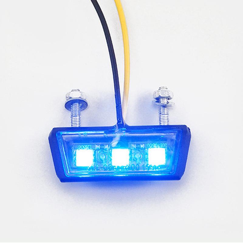 Universal LED Rear Tail Light & License Plate Holder for Kawasaki & Yamaha Motorcycles