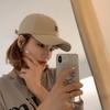 R Letter Baseball Cap Children Spring and Autumn Thin Niche Street Card Sunshade Sunscreen Couple Cap