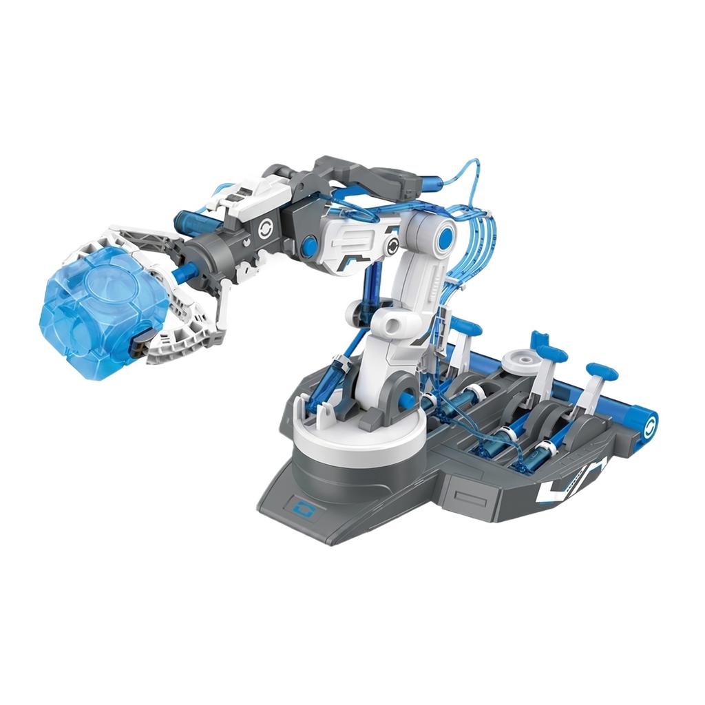 STEM Hydraulic Robotic Arm Educational Toy Science Experiment Kit Mechanical Arm Model for Children Learning Engineering and Technology