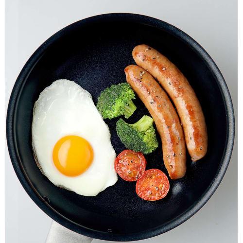 Thermos Frying Pan 20cm For Gas Fire Only Durable Coat Lightweight Model Navy KFD-020 NVY