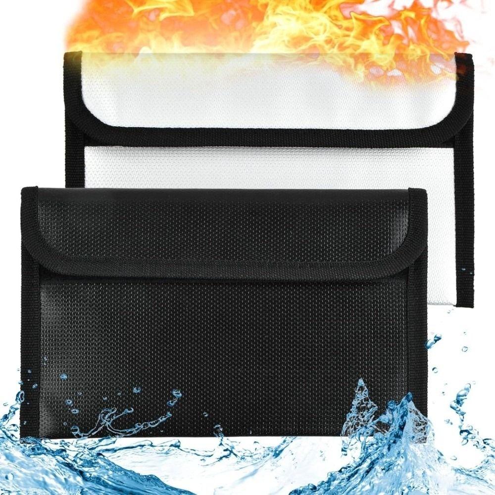 Waterproof Surface Safe Storage Pouch High Temperature Resistant Envelope File Folder  For Cash