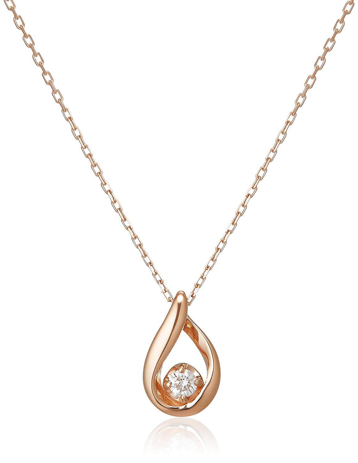 

Vendome Necklace K18 pink gold diamond drop GGAN006340DI [Official] [VIH Aoyama] 0.05ct золотий