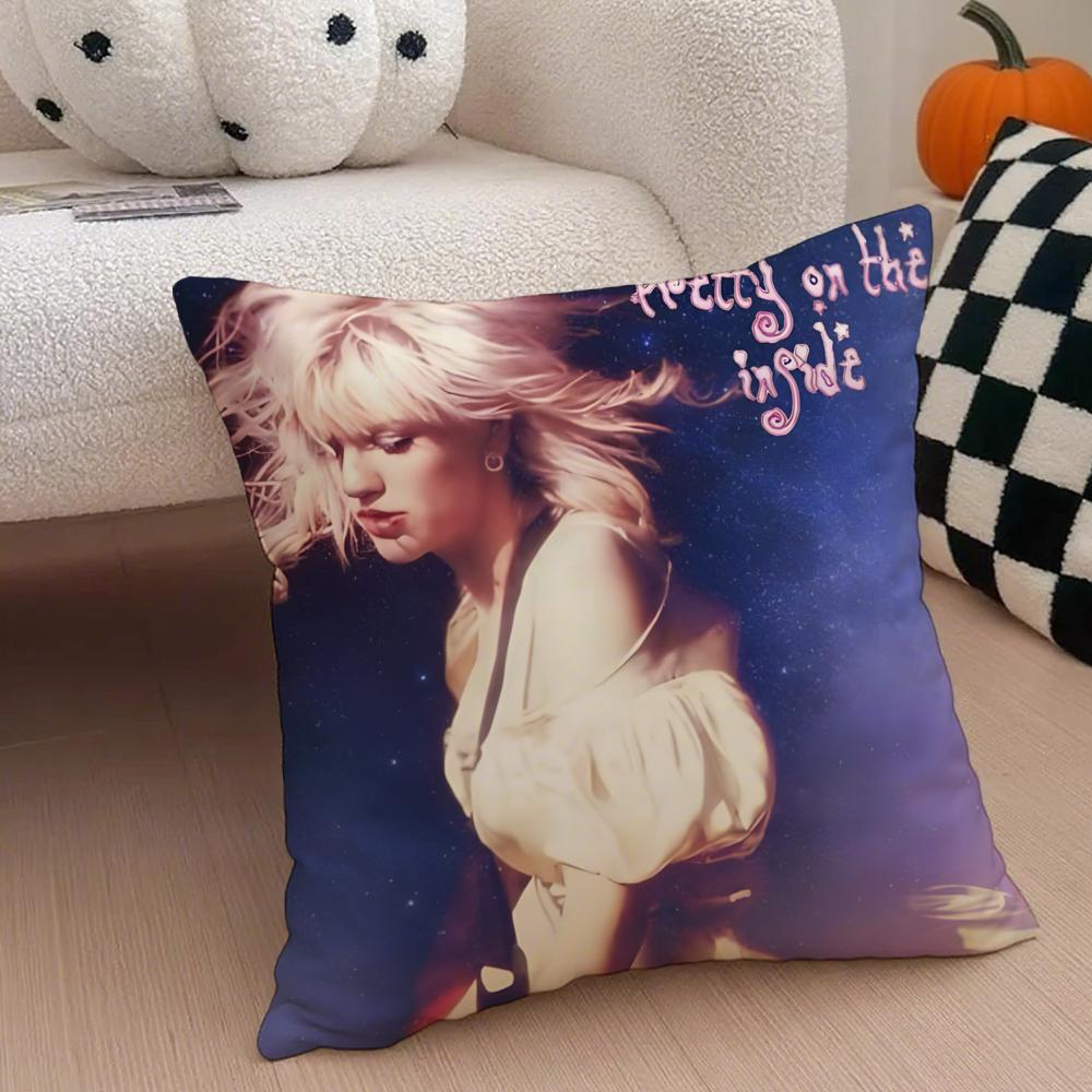 Band Rock Band H-Hole Cushion Cover Throw Pillow Cover Hidden Button Durable Polyester Chair Cushion