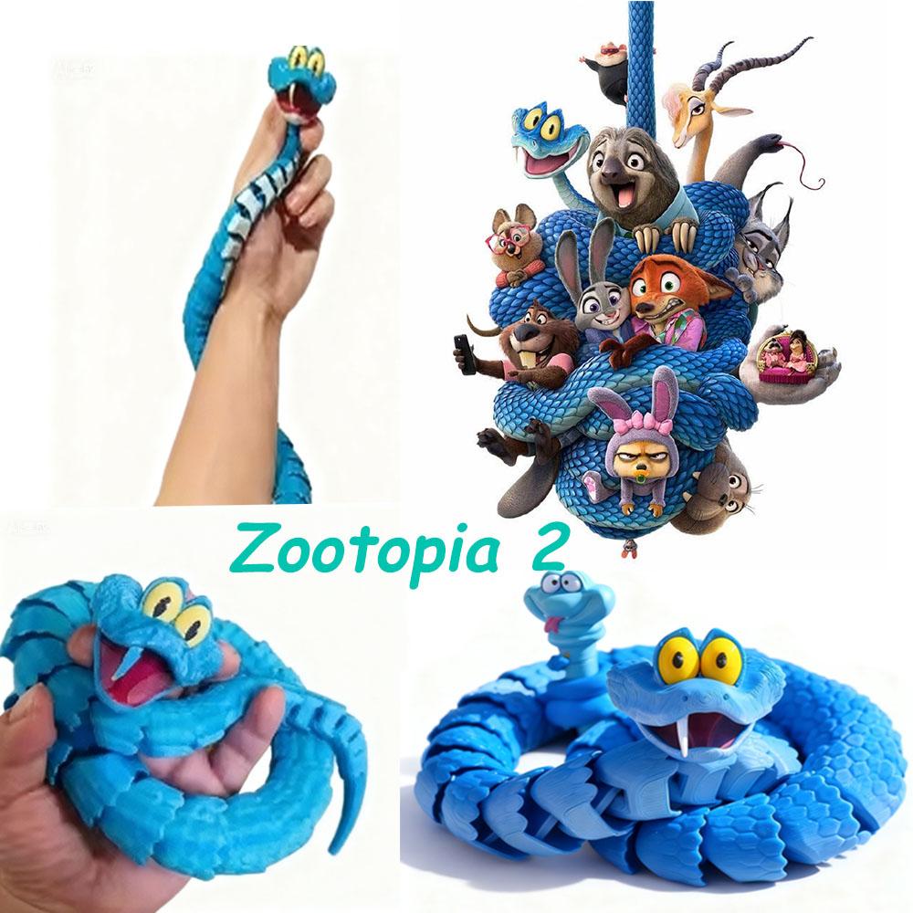 Discover Intime Zootopia2 Gary Printing Action 3D Figure Anime Rotatable Articulated Office Desktop Movable Joint Fidget Toy Ornament Playthings Present