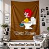 Custom Tapestry Wall Hanging, Pumuckl Personalized Name Text Home Wall Decor