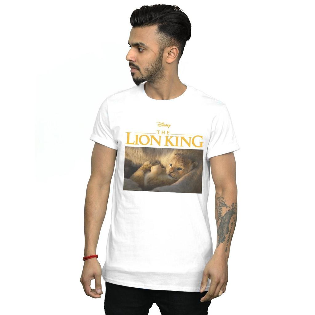 Disney Mens The Lion King Movie Baby Simba Photo T-Shirt