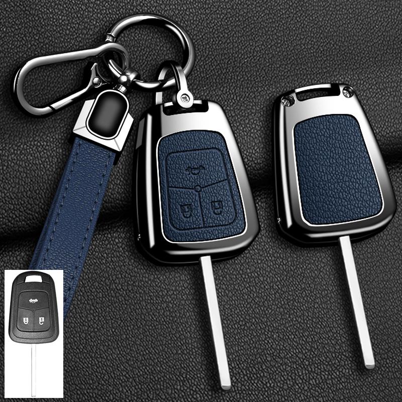 Metal Car Key Case Cover For Chevrolet Malibu Blazer Traverse Seeker Onix Equino Volt Bolt Trax Orlando Cruze Spark Sonic Camaro